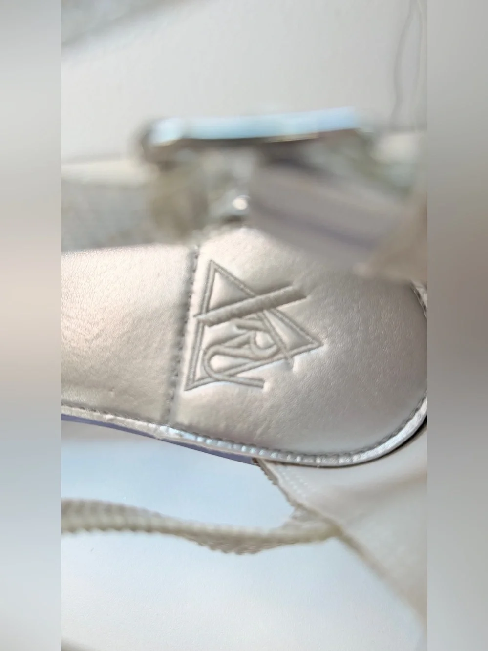 Rhinestone Sparkle Platform Sandals Clear Fillable bottom Shoes Size 9 Fun
